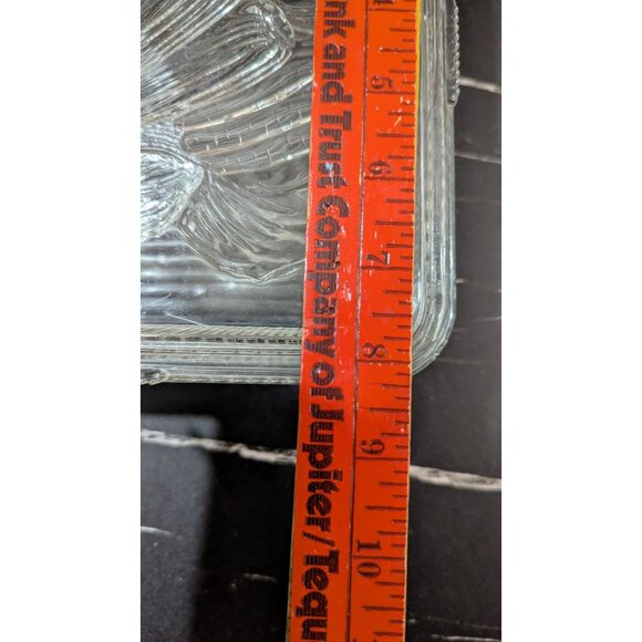 Federal Glass Clear Ribbed Refrigerator Dish W/ Veggie Lid Art - Vintage Charm - Picture 9 of 11